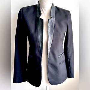 Club Monaco blazer with faux leather lapel